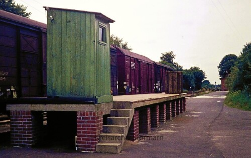 Blumenau Bahnhof Bahnstation 1973 Deutz Lok AKN Bad Oldesloe Elmshorn EBOE Schienenbus (1)