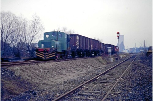 Blumendorf Bahnhof 1974 Gleiserneuerung Industriegleis (9)