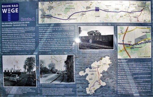 EBOE Bahnstrecke Bad Oldesloe Ulzburg Elmshorn Schautafel Lehrpfad Blumena 2023 (2)