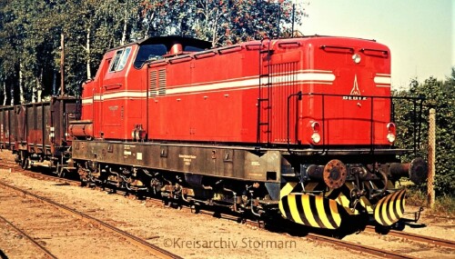 Bahnhof Barmstedt 1973 Deutz Rangierlok Diesellok Lok AKN Bad Oldesloe Elmshorn EBOE