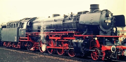 BR 41 360 Cuxhafen 1988 Nostalgiezug Sonderzug historischer Zug (1)