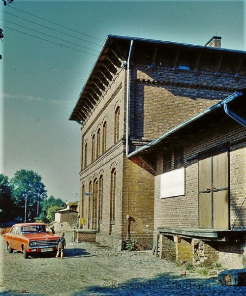 Bahnhof Hollenbek 1970 Kaiserbahn Empfang Güterschuppen (0)
