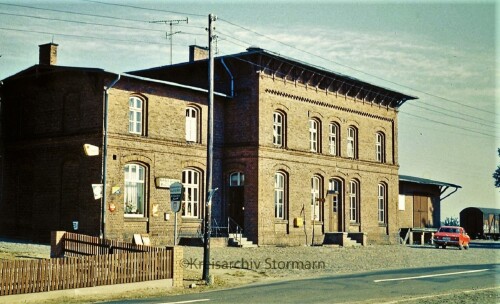 Bahnhof Hollenbek 1970 Kaiserbahn Empfang Güterschuppen (1)