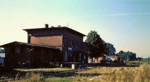 Bahnhof Hollenbek 1970 Kaiserbahn Empfang Güterschuppen (2)