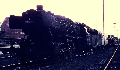 BR 051 403 Militärzug Manöver Panzer Hechtwagen 1969 Bahnhof Bad Oldesloe (4)