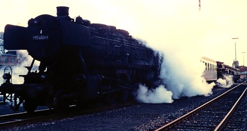 BR 051 403 Militärzug Manöver Panzer Hechtwagen 1969 Bahnhof Bad Oldesloe (5)