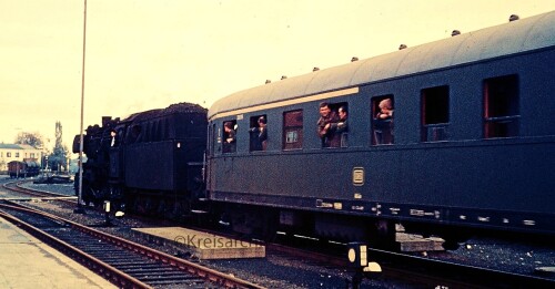 BR 051 403 Militärzug Manöver Panzer Hechtwagen 1969 Bahnhof Bad Oldesloe (7)