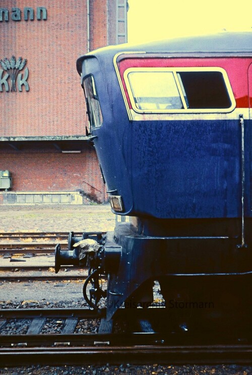 DE 2000 Henschel BR 202.0 DB Versuchslok Dieselelektriesch 1969 Bahnhof Bad Oldesloe (4) Kopie