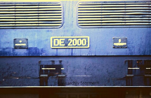 DE 2000 Henschel BR 202.0 DB Versuchslok Dieselelektriesch 1969 Bahnhof Bad Oldesloe (5)