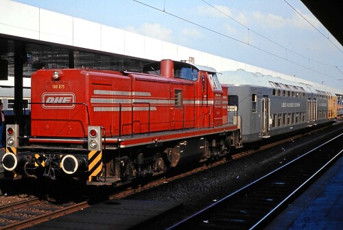 1982 BR 291 OHE V 90 LBE DoSTO Doppelstockwagen Hannover Hauptbahnhof