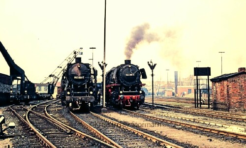 BR 044 BR 51 Emden Bahnhof 1975 BW schwere Dampflokomotiven