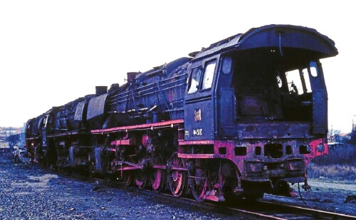 BR 044 Emden BW 1975 Dampflokomotiven zur Verschrottung (1)