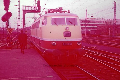 E 03 001 BR 103 1966 Hannover Hauütbahnhof
