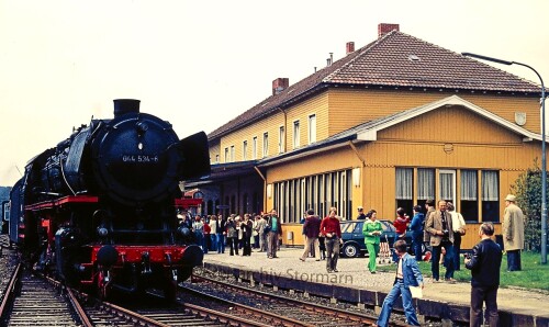 a Chlausthal Zellerfeld Bahnhof BR 044 Sonderzug Streckenschließung Stilllegung 1976