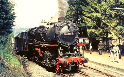 e Altenau Bahnhof BR 044 534 letzte Fahrt Strecke Stillllegung 1976 (1)