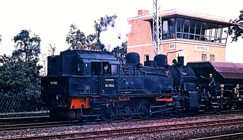 BR 94 15 92 Hittfeld Bahnhof Stellwerk