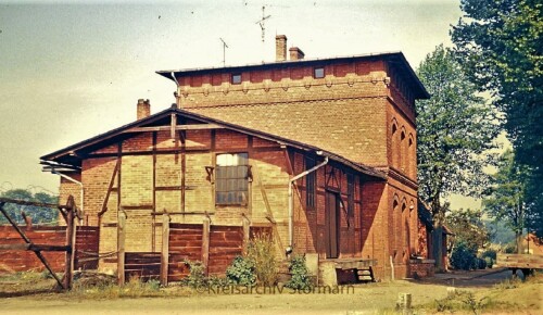 Bahnhof Schmilau 1967 Bahnhofsgebäude Backstein Rotklinker Kaiserbahn
