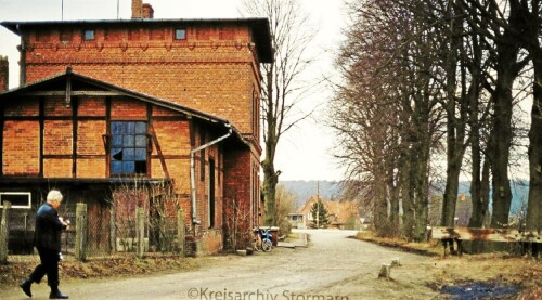 Bahnhof Schmilau 1980 Bahnhofsgebäude Backstein Rotklinker Kaiserbahn