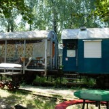 DB_Bauwagen_blauturkis_Umbauwagen_preusische_Erlebnisbahn_Ratzeburg_Schmilau_Bahnhof_2023-8