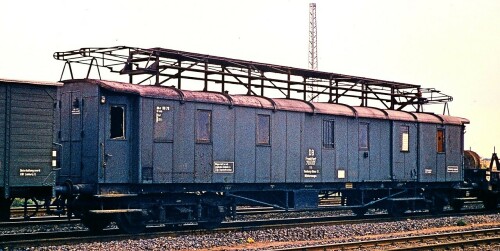 Länderbahn Gepäckwagen Pw4ü Bay 09 königlich bayrische Staatsbahn Behelfswagen Elektrifizierung Hitt