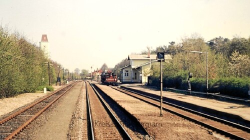Bahnhof Klein Kummerfeld 1976 Köf 3 BR 332