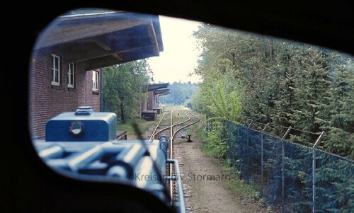Wahlstedt Fahrenkrug Bahnhof 1979 Rangierarbeiten BR 323 Köf III (3)