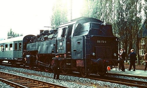 BR 86 179 Bahnhof Altenbeken Bahnsteig Sonderzug (2)