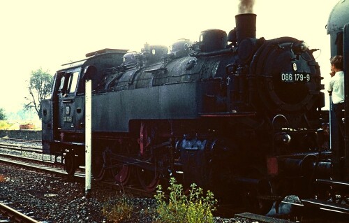 BR 86 179 Bahnhof Altenbeken Bahnsteig Sonderzug (3)
