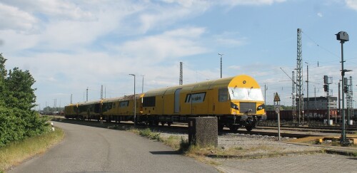 BR 952 Vossloh Schienenschleifzug Schleif VTM Perfomrmance Maschen Gbf Güterbahnhof 2024 Mai (3)