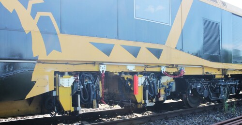 BR 952 Vossloh Schienenschleifzug Schleif VTM Perfomrmance Maschen Gbf Güterbahnhof 2024 Mai (8)