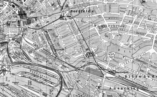 1913 Bahnstrecken Bahnkarte historische Landkarte Norddeutschland Hamburg Lübeck LBE