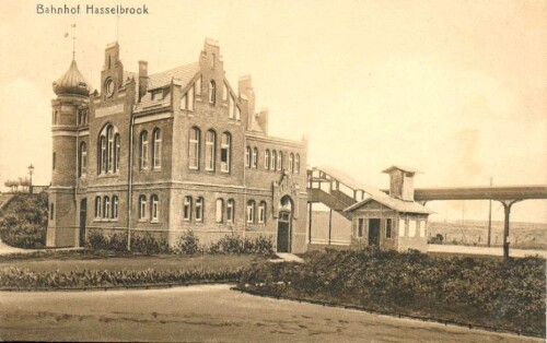 Bahnhof Hasselbrook 1910 Empfangsgebäude