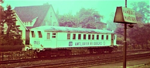 1966 amtliches db reisbüro bayerN Triebwagen (1)