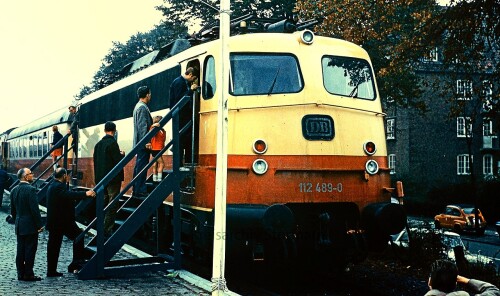BR 112 E 10.3 ARDmz Hamburg Wandsbek GbF Güterbahnhof Fahrzeugschau DB Deutsche Bundesbahn