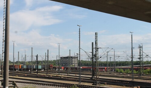 Maschen Gbf Güterbahnhof Ablaufberg BR 290 BR290 V90 Güterwaggon DB AG 2024 Mai (5)