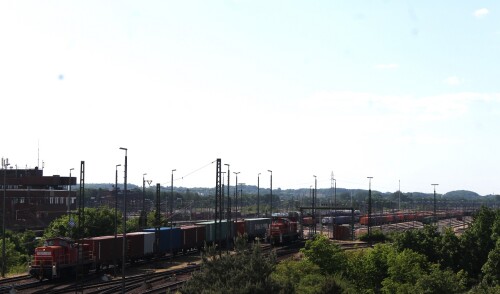 Maschen Gbf Güterbahnhof Ablaufberg BR 290 BR290 V90 Güterwaggon DB AG 2024 Mai (9)