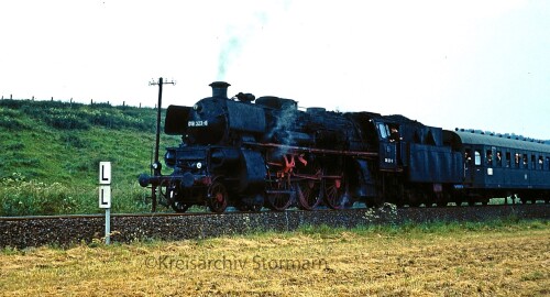 Einfahrsignal Bornum Harz aus Richtung Bockenem Strecke Derneburg Seesen BR 18 323 1969 historischer