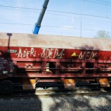 Schotterwagen_Schuttwagen_Patinierung_Epoche_VI_6_Schwarzenbek_Bahnhof_Modernisierung_2024-2