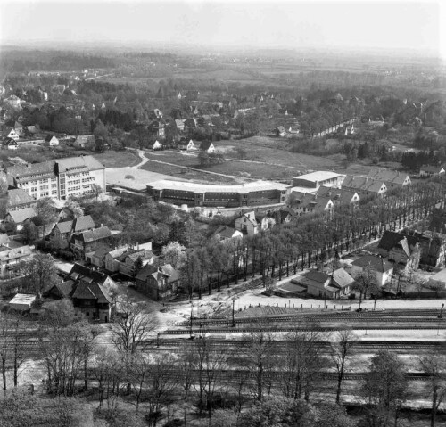 Ahrensburg_Bahnhof_b_1957 Bahnhof 1957 Stormarnschule