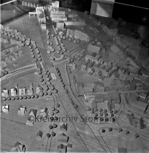 Ahrensburg 1983 Holzmodell Stadtplanung