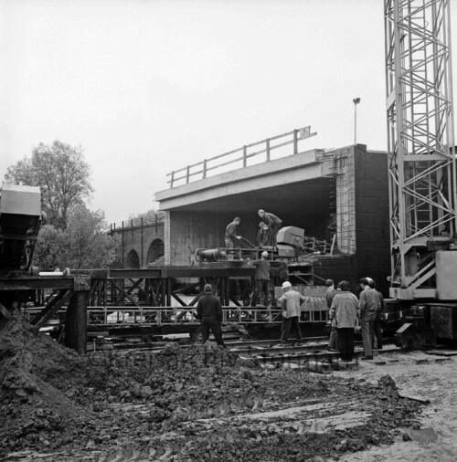 Ahrensburg 1971 Viadukt Ostring Aue Ausbau bis 1972 (3)