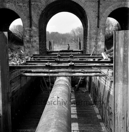 Ahrensburg 1971 Viadukt Ostring Aue Ausbau bis 1972 (4)