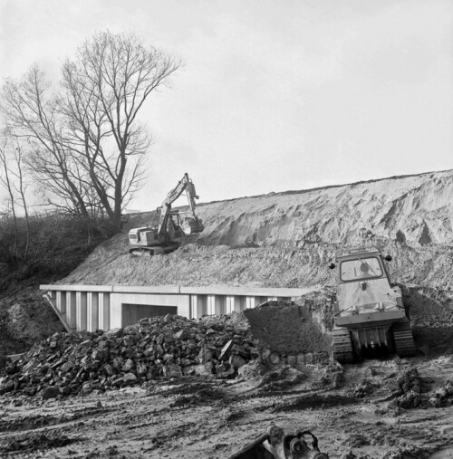 Ahrensburg 1971 Viadukt Ostring Aue Ausbau bis 1972 (6)