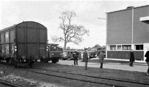 Ahrensburg 1972 Feuerwehrübung Industriegebiet a