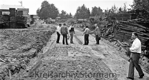 bargteheide Industriegleis Bau 1981 Bahnhof Industriegebiet (2)