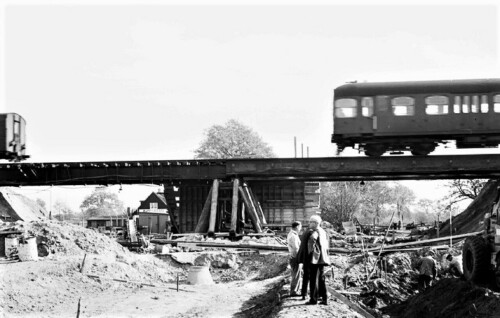 Bargteheide_1959_Lohe_Eisenbahnbrücke_Bau