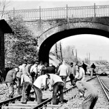 Bargteheide_Bahnhof_Gleisbauarbeiten_1960_a-1