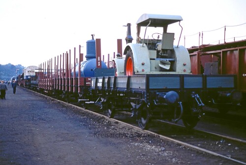 Flachwagen offene Güterwagen DRG Landesbahnen Schnelltraktor 1985 Bochum Dahlhausen BW Tag der offen