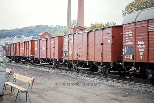 Länderbahn gedeckte Güterwagen 1985 Bochum Dahlhausen BW Tag der offenen Tür a