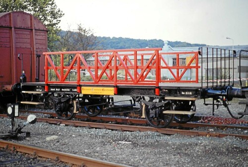 Länderbahn offene Güterwagen 1985 Bochum Dahlhausen BW Tag der offenen Tür a